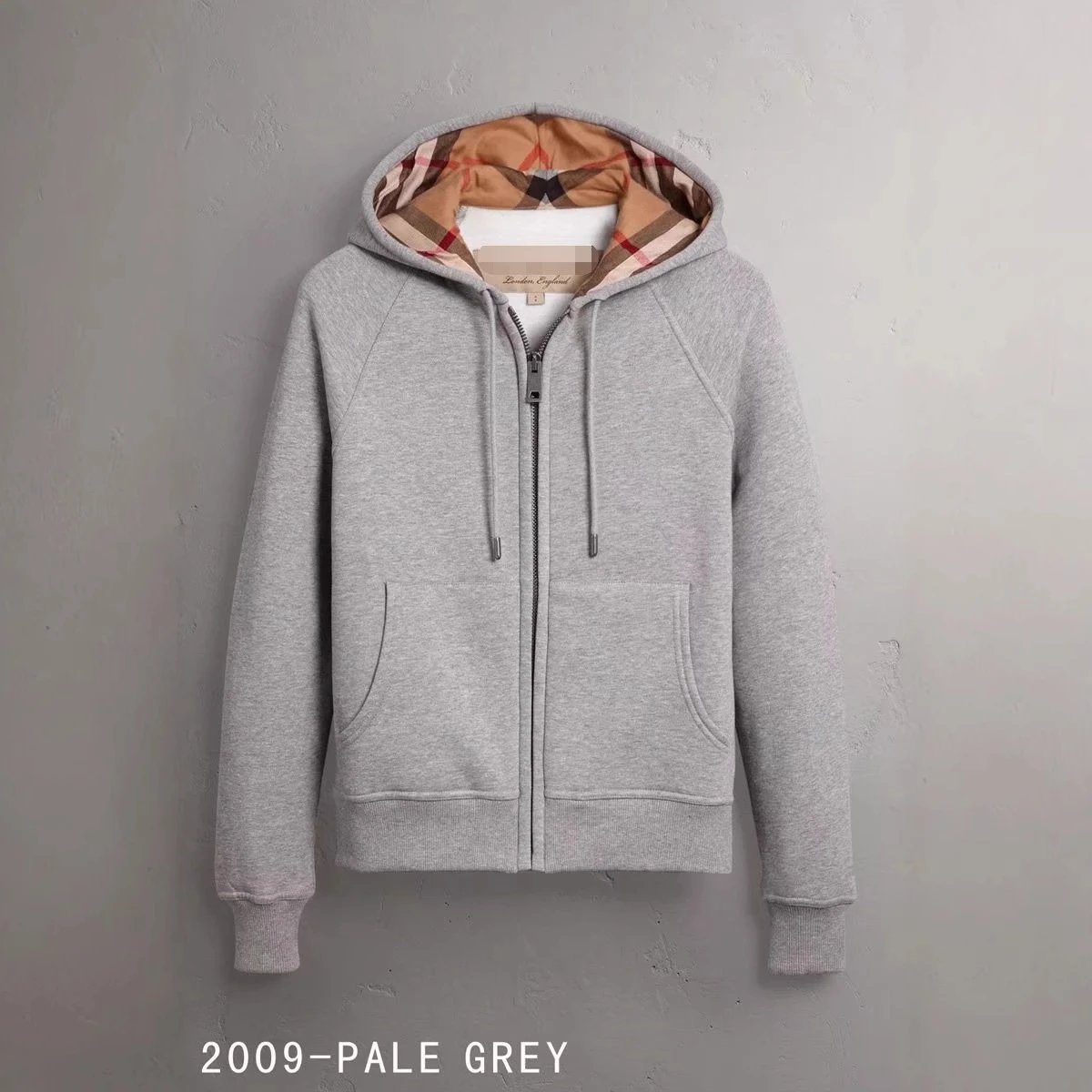 Cross-border European and American Station high quality British-style Hooded Women's Sweater Autumn and Winter Women's Jacket Full Cardigan Orderable Embroidered logo