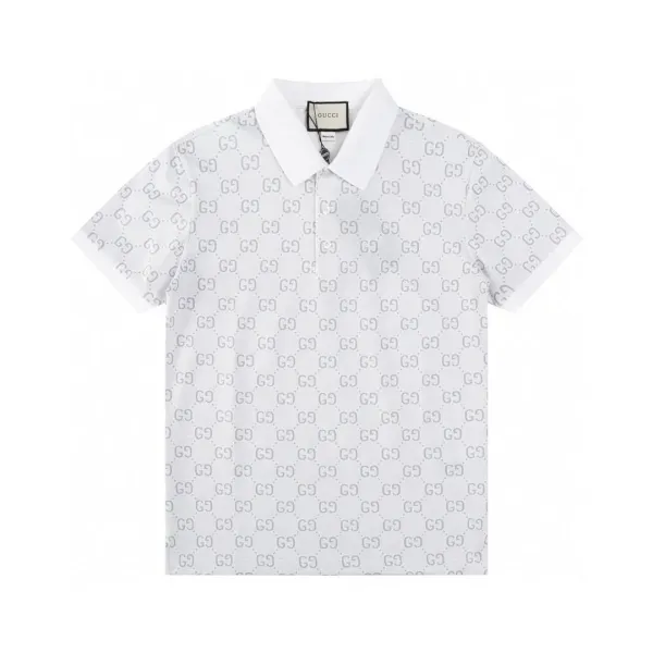 Gucci GG Monogram Polo Beige and Orange Polo - 12