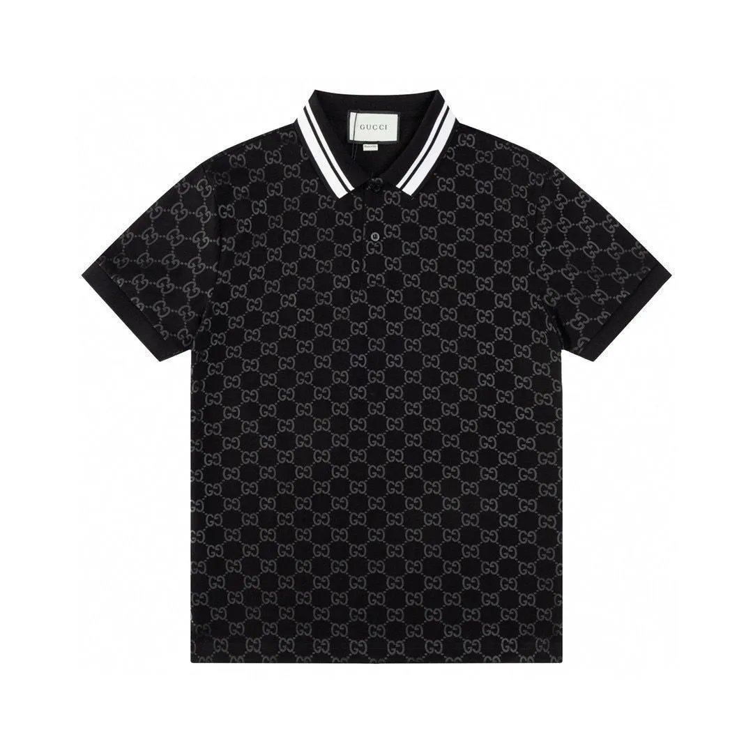 Gucci T-Shirts Short-Sleeve GG Monogram Polo Shirt — 3