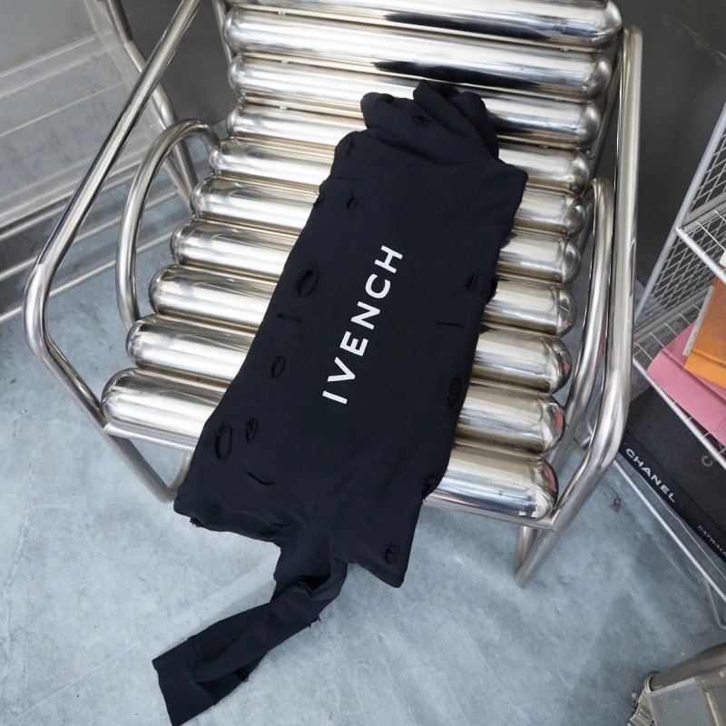 Givenchy Distressed Logo Hoodie Black - 11