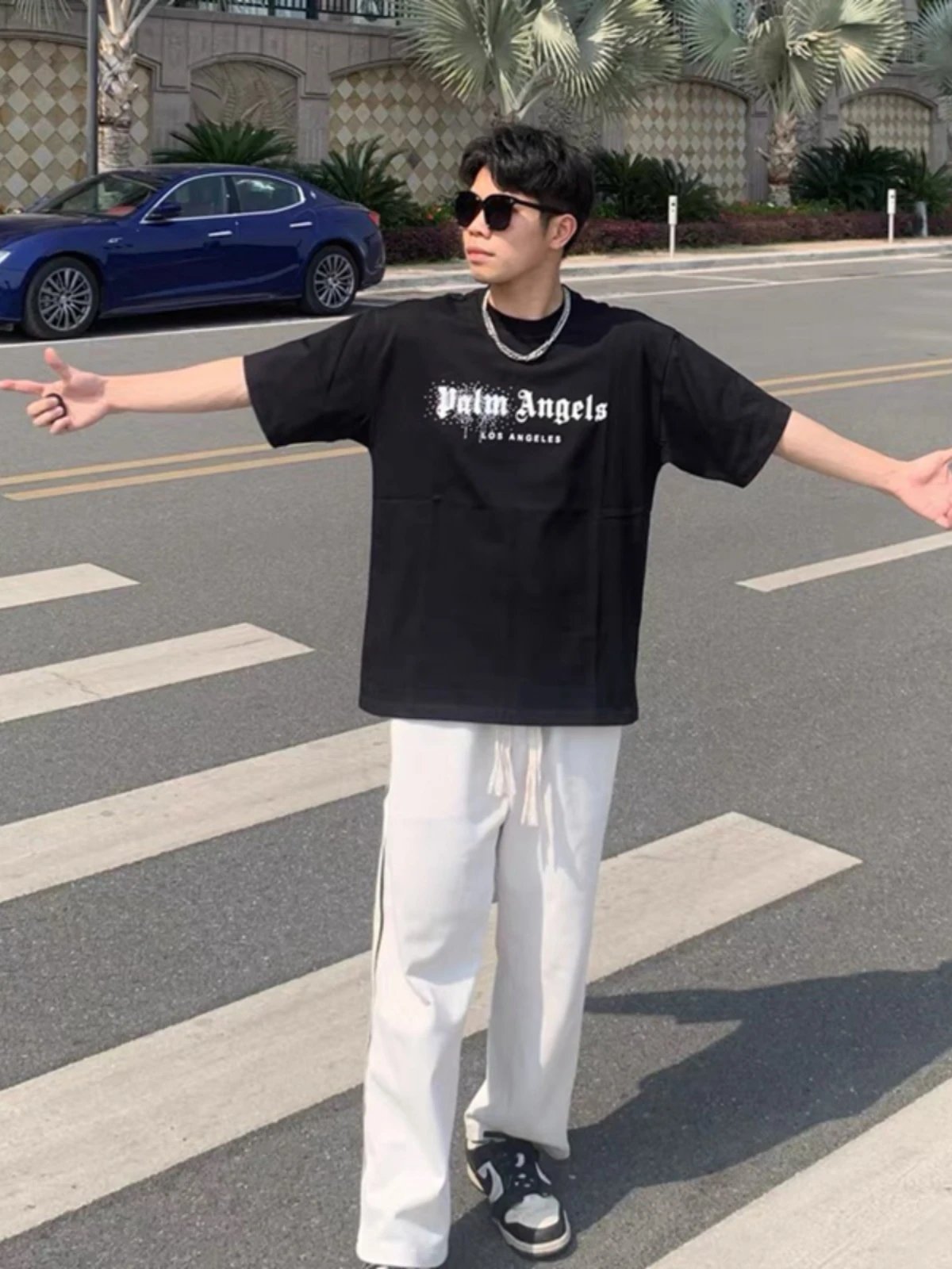 Palm Angels Rhinestone Tee