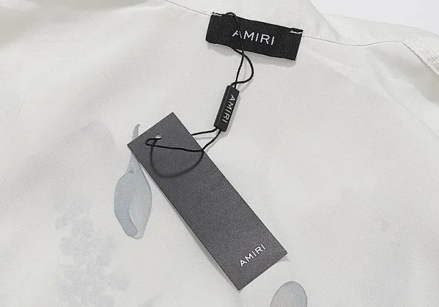 AMIRI Shirts Short-sleeve camp-collar printed product detail image 14