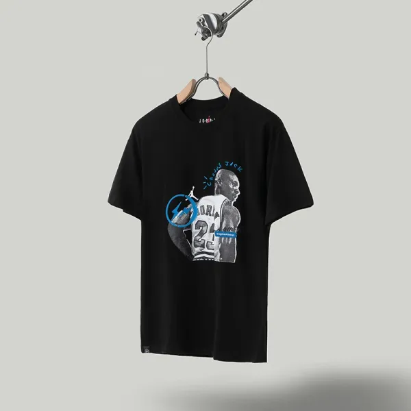 Air Jordan x Digital Pionker Michael Jordan Graphic Black T-Shirt - 1