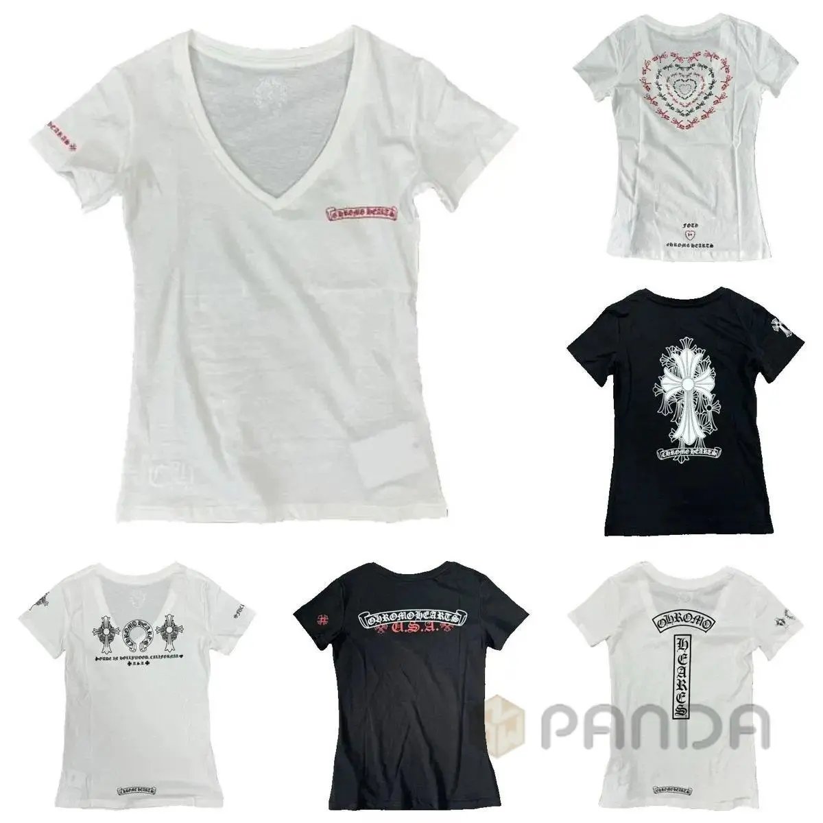 Chrome Hearts V-neck T-Shirt