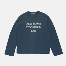 thumbnail for Trendy Brand AC1996 Washed and Abraded Old Letter Print High Street Long Sleeve Loose Men's and Women's Couple's Cross-border T-shirt