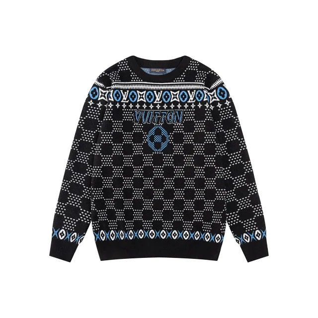 Louis Vuitton Knitwear Crewneck logo knit sweater product detail image 2