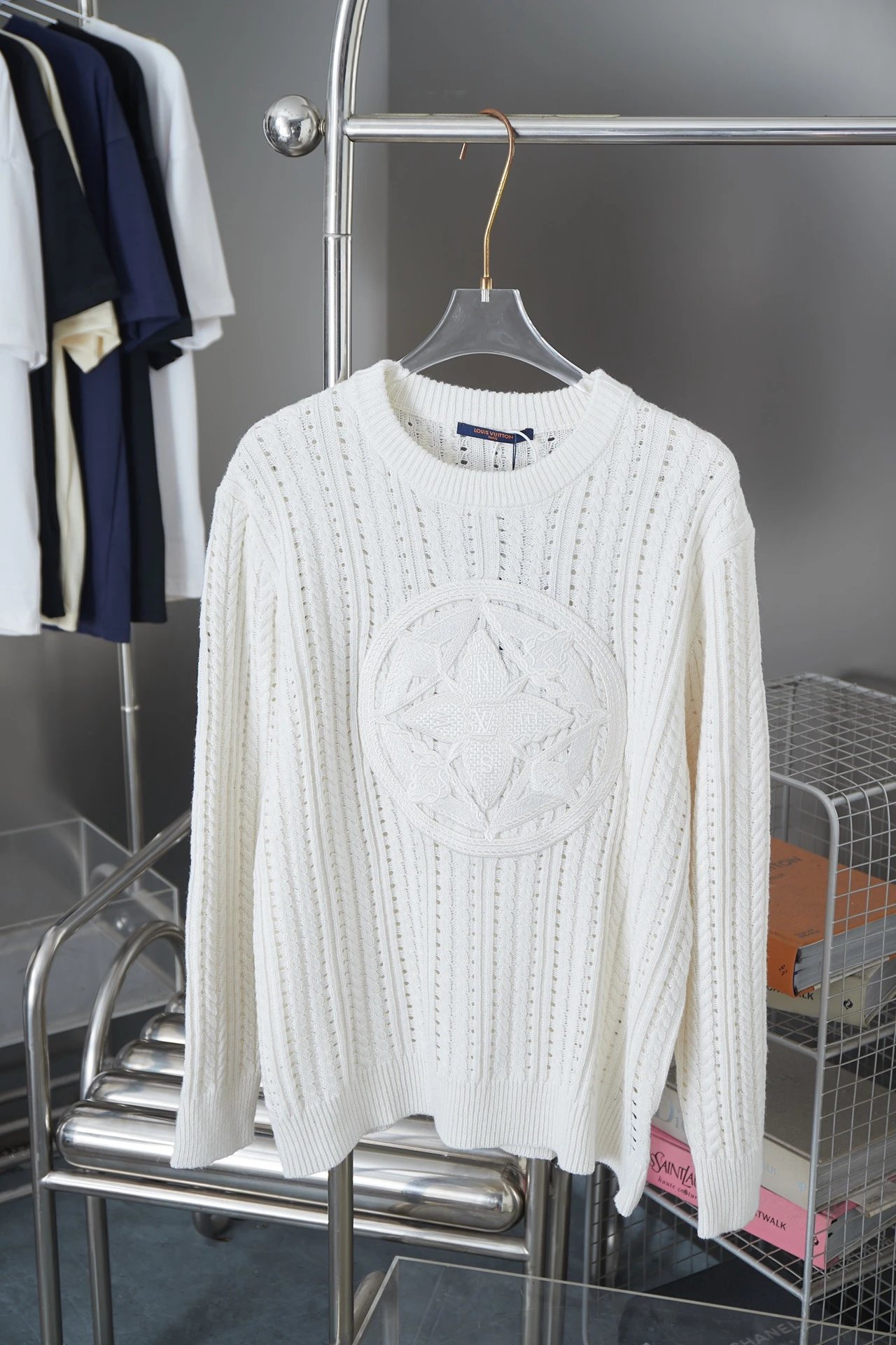 Louis Vuitton Knitwear Crewneck logo knit sweater — 0501013CPZC