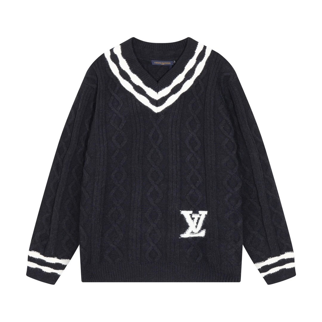 Louis Vuitton Knitwear Crewneck logo knit sweater — 0501024CPZC