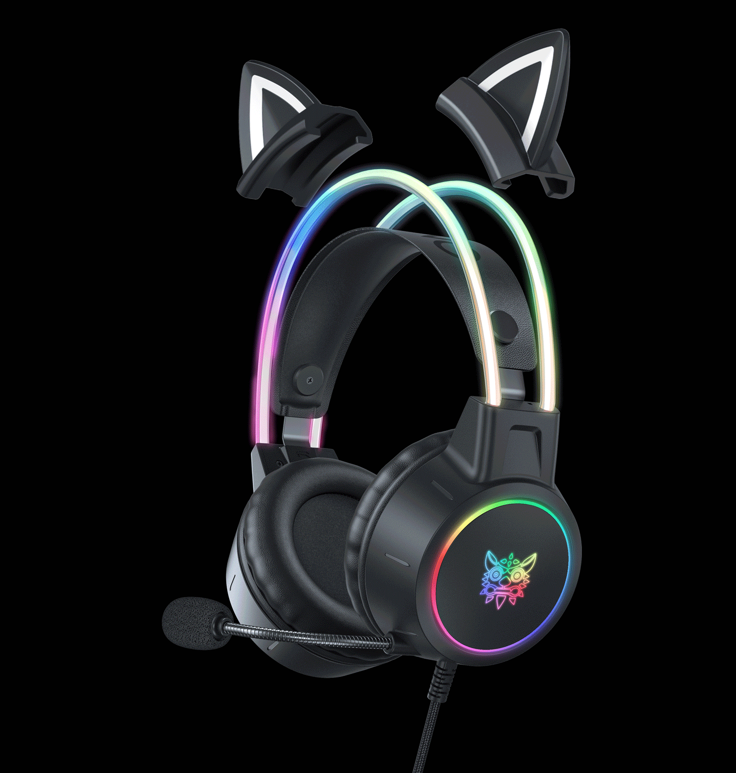 ONIKUMA (Model X25) — Part of the RGB Flowing Light Wired Gaming Headset Series - rep elektronika