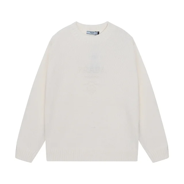 Prada Knitwear Logo Knit Sweater product detail image 2