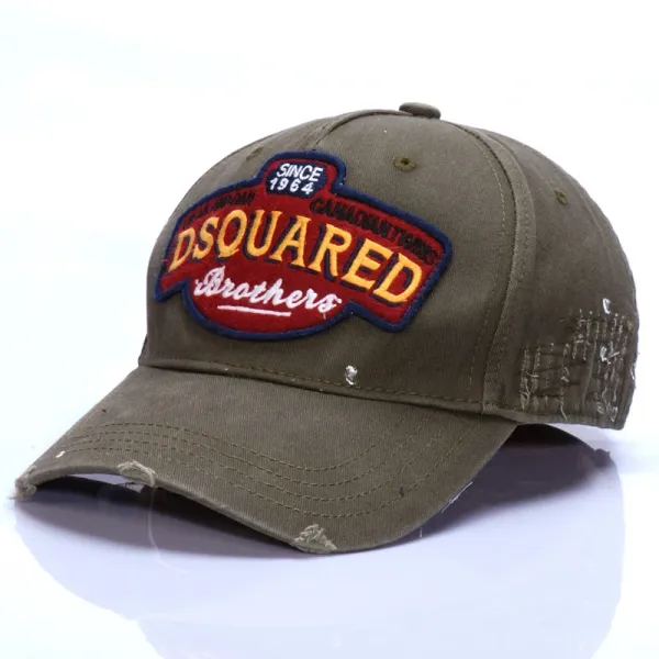 Dsquared2 Brothers Patch Baseball Cap Army Green - 2