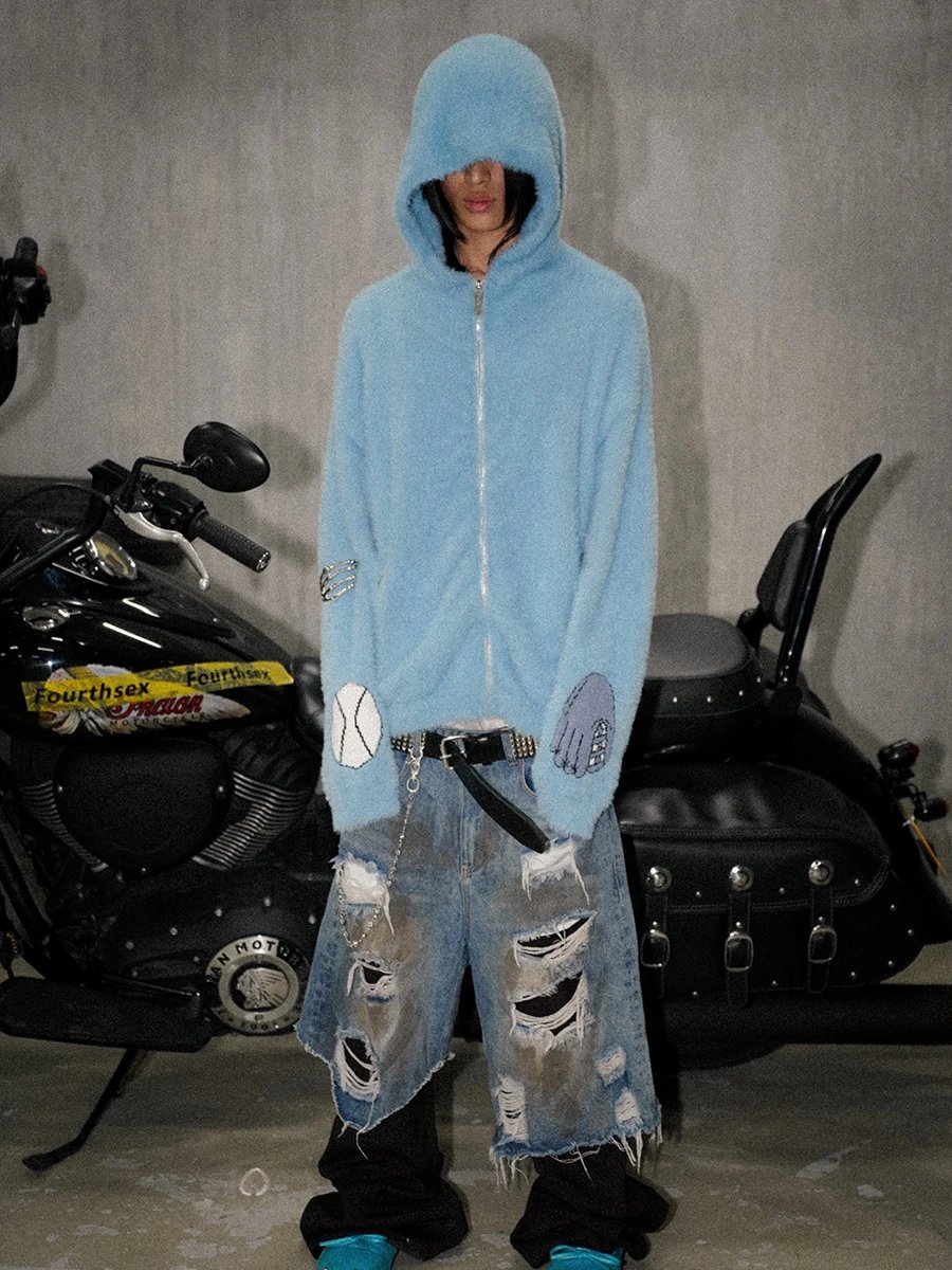 Fourthsex Heavy Weight Hand-Distressed Mud-Dyed Patchwork · 2