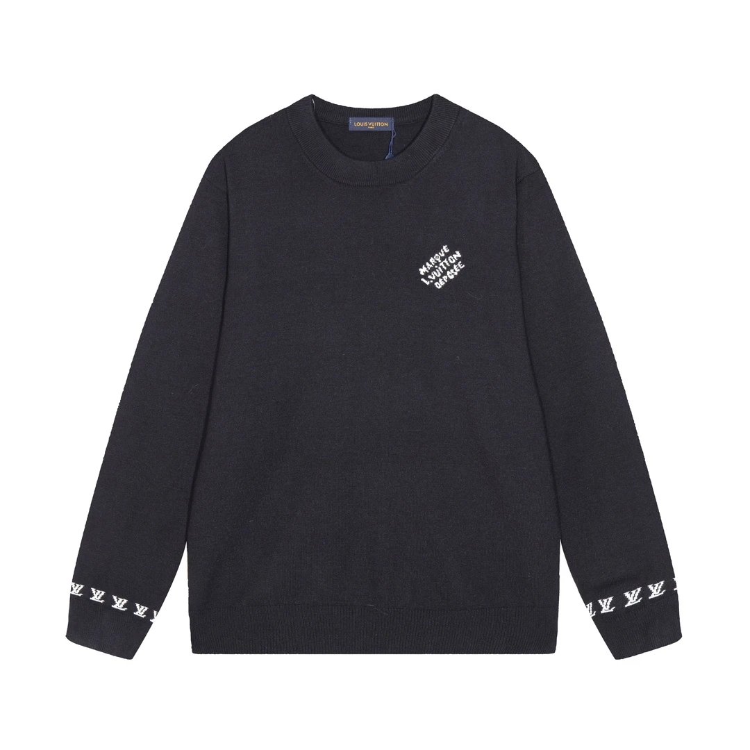 Louis Vuitton Knitwear Crewneck logo knit sweater — 0501021CPZC
