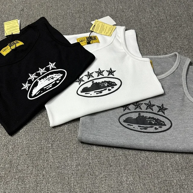 Guerillaz Vests Ribbed Tank Top with Oval Train Graphic product detail image 12