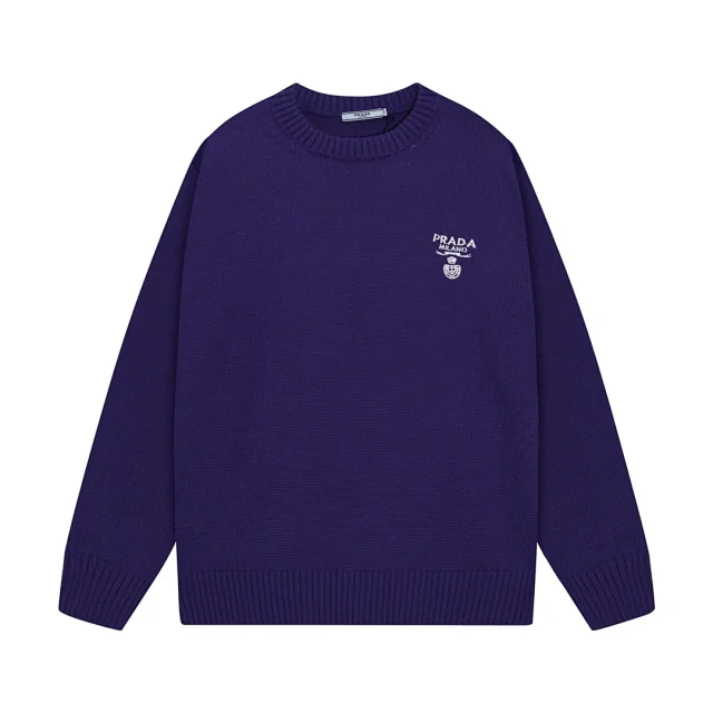 Prada Knitwear Logo Knit Sweater product detail image 3