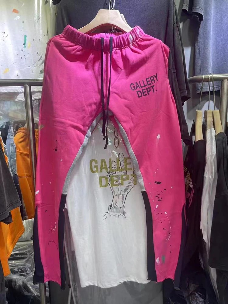 Gallery Dept Paint Splatter Sweatpants Black - 2