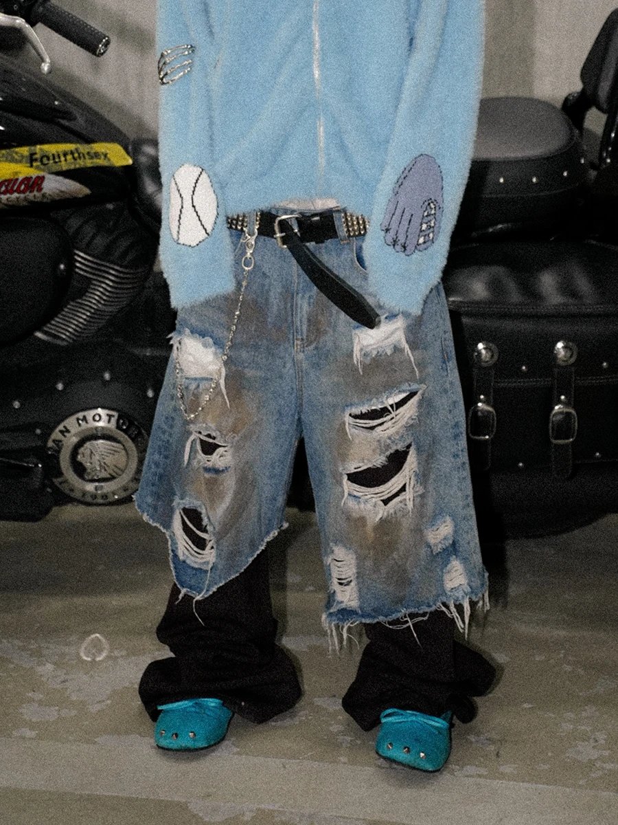Fourthsex Heavy Weight Hand-Distressed Mud-Dyed Patchwork · 3