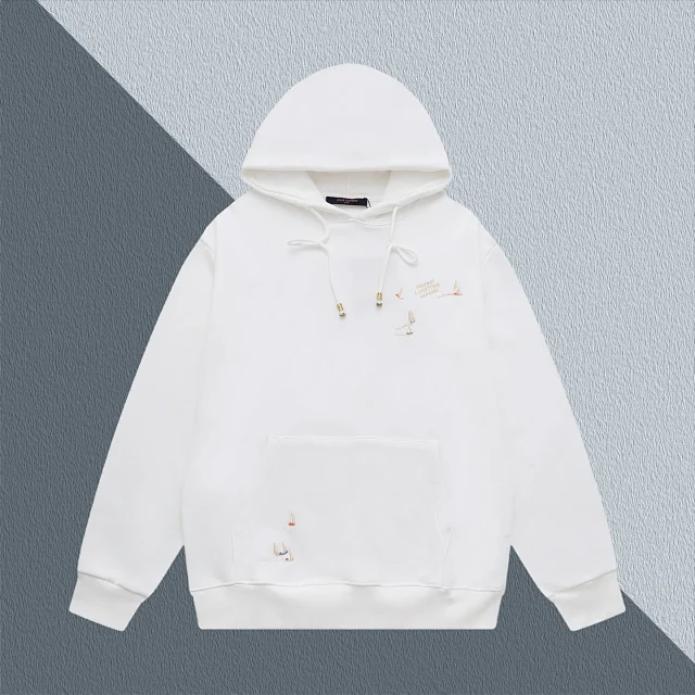 Louis Vuitton Hoodies & Sweatshirts Drawstring pullover hoodie with kangaroo pocket product detail image 4