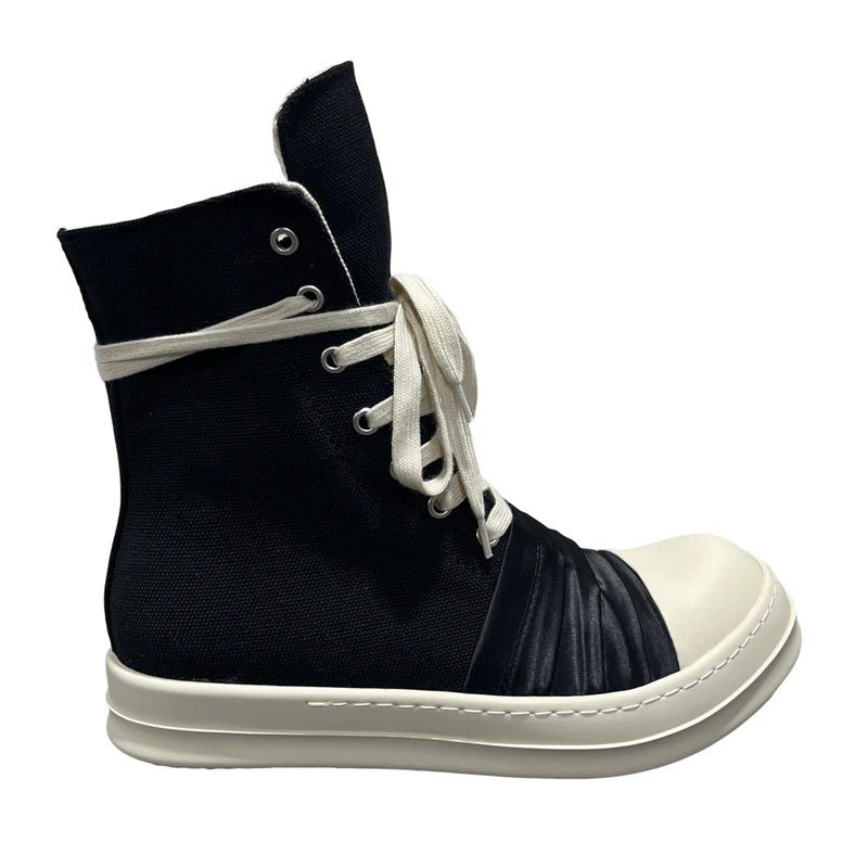 Black Pleated High Top