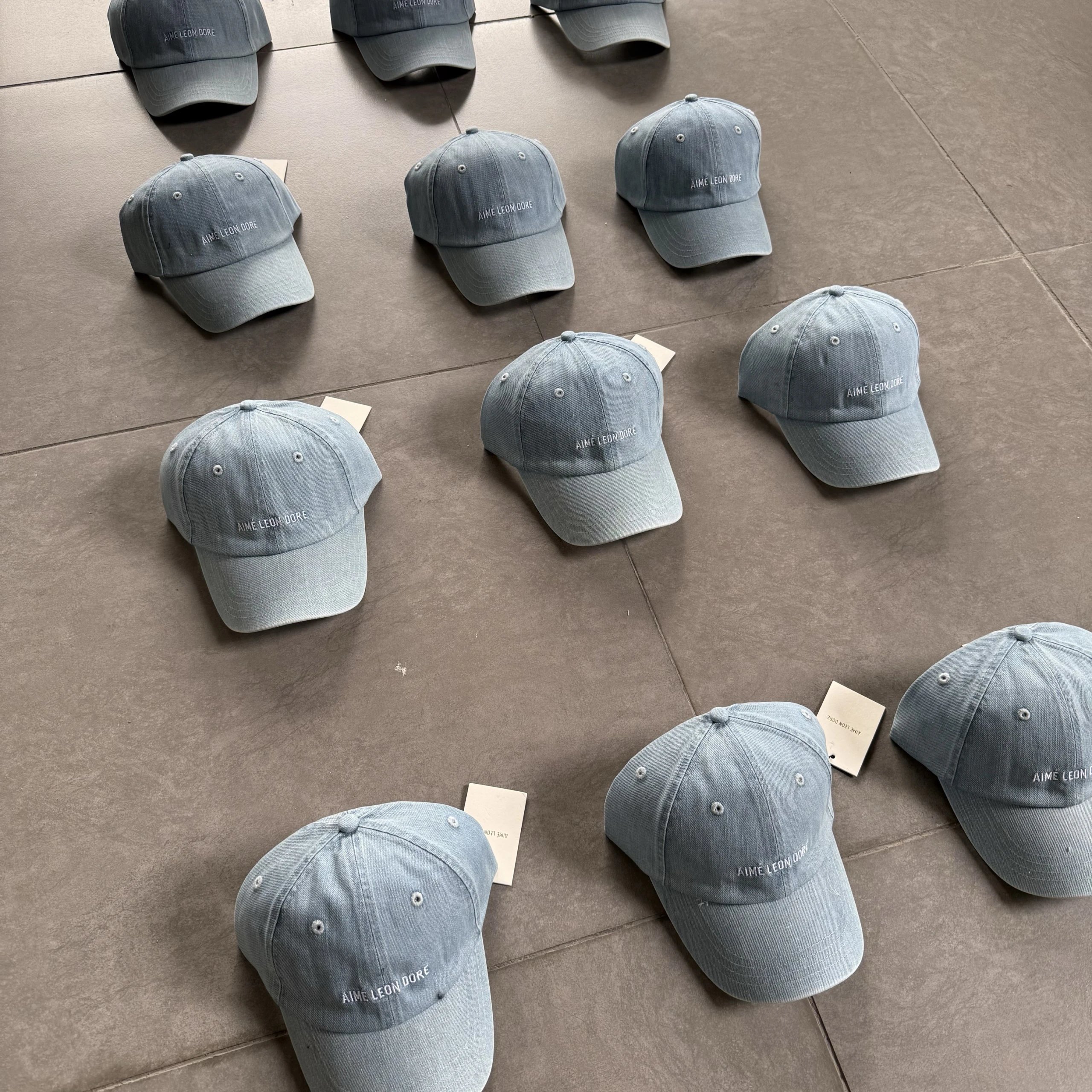 Aime Leon Dore Core Denim Logo Hat Denim Embroidered · 3