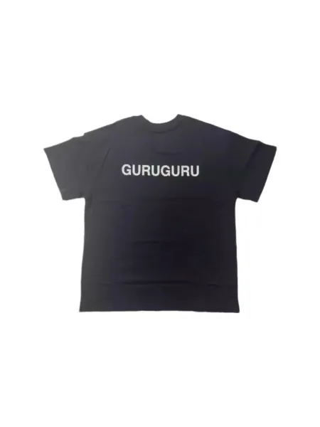 Design Guruguru Graphic Print Black T-Shirt T-Shirts - 3