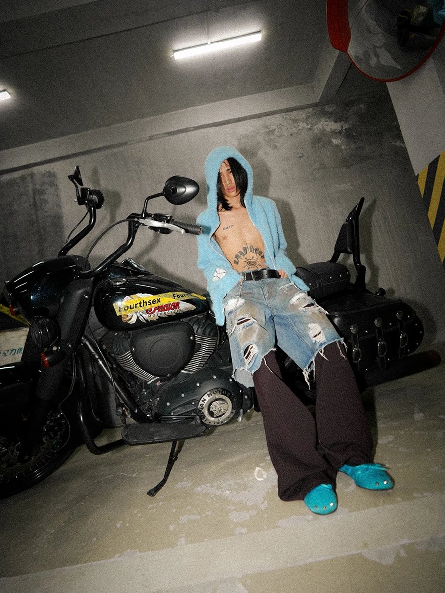 Fourthsex Heavy Weight Hand-Distressed Mud-Dyed Patchwork · 4
