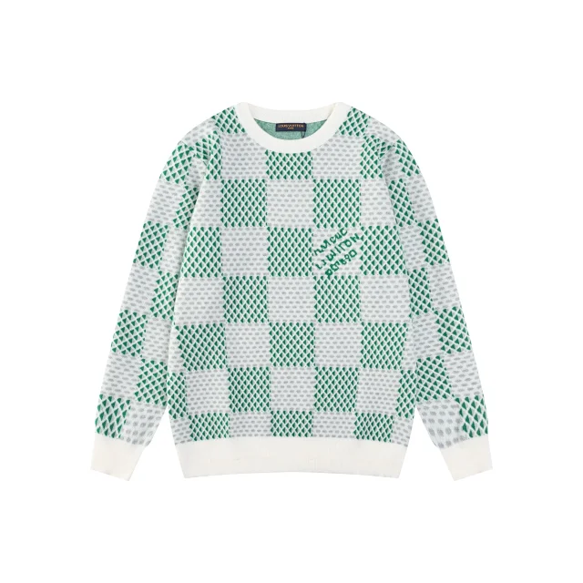 Louis Vuitton Knitwear Crewneck logo knit sweater product detail image 5
