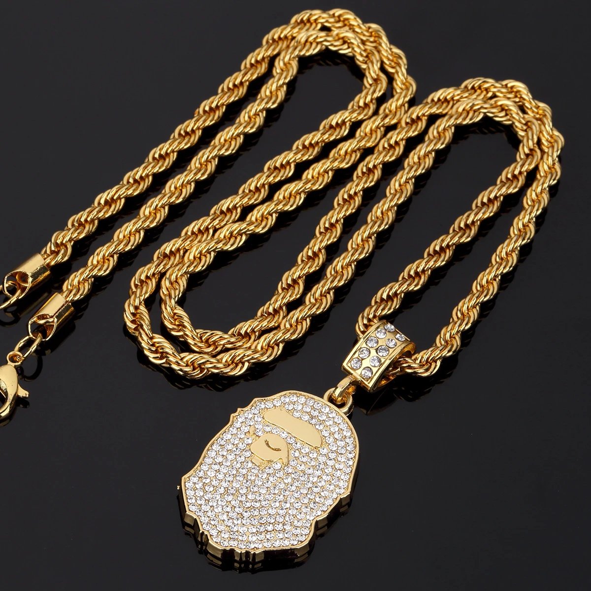 Bape Gold Chain Necklace 2