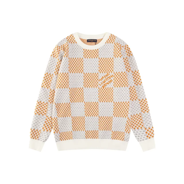 Louis Vuitton Knitwear Crewneck logo knit sweater product detail image 3