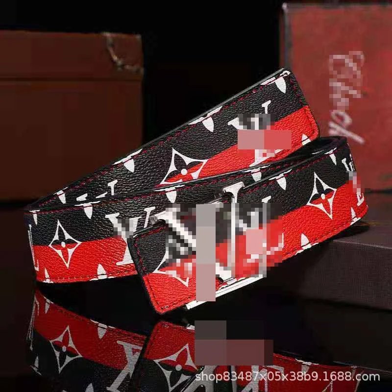 Black and red+silver buckle