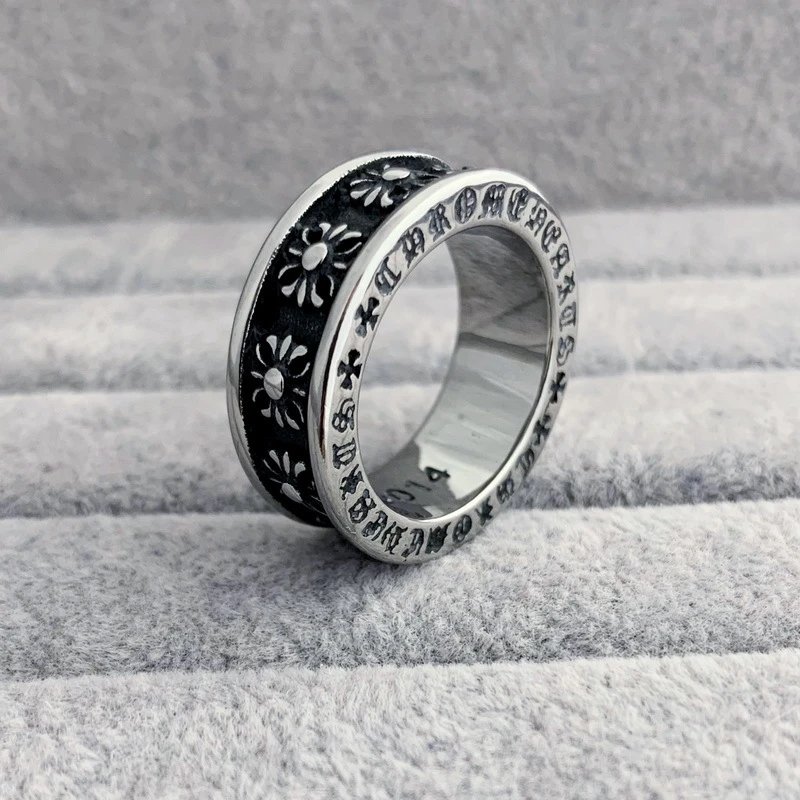 Design Tribal Pattern Silver Ring Jewelry - 6