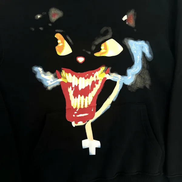 Design Graphic Hoodie Black - 4