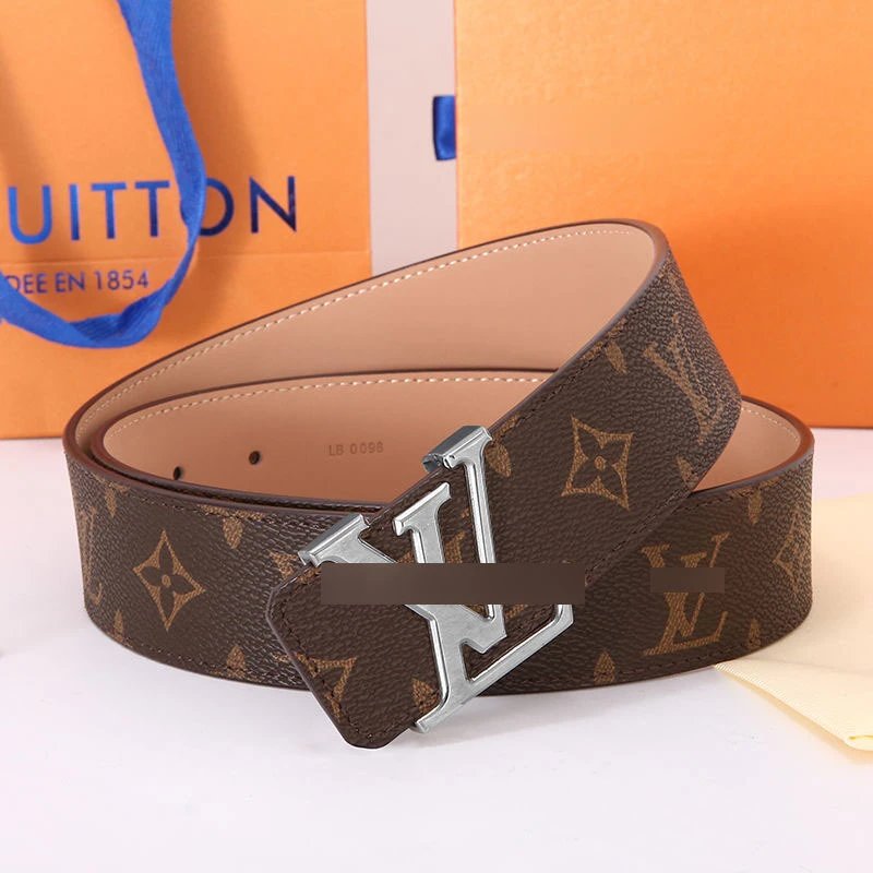 Coffee flower+silver buckle