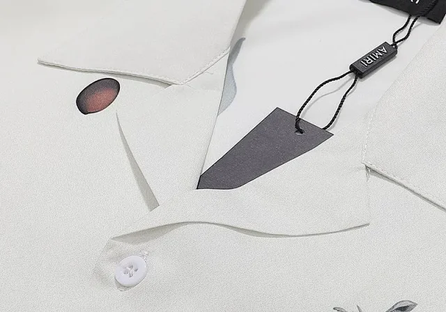 AMIRI Shirts Short-sleeve camp-collar printed product detail image 13