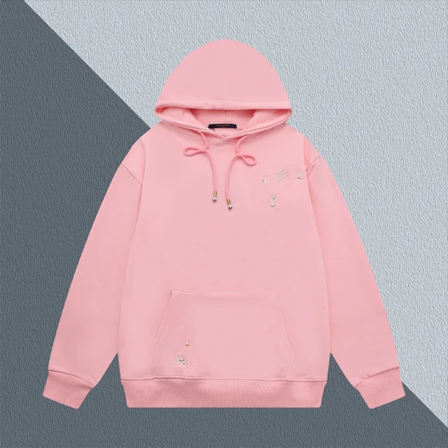 Louis Vuitton Hoodies & Sweatshirts Drawstring pullover hoodie with kangaroo pocket product detail image 5