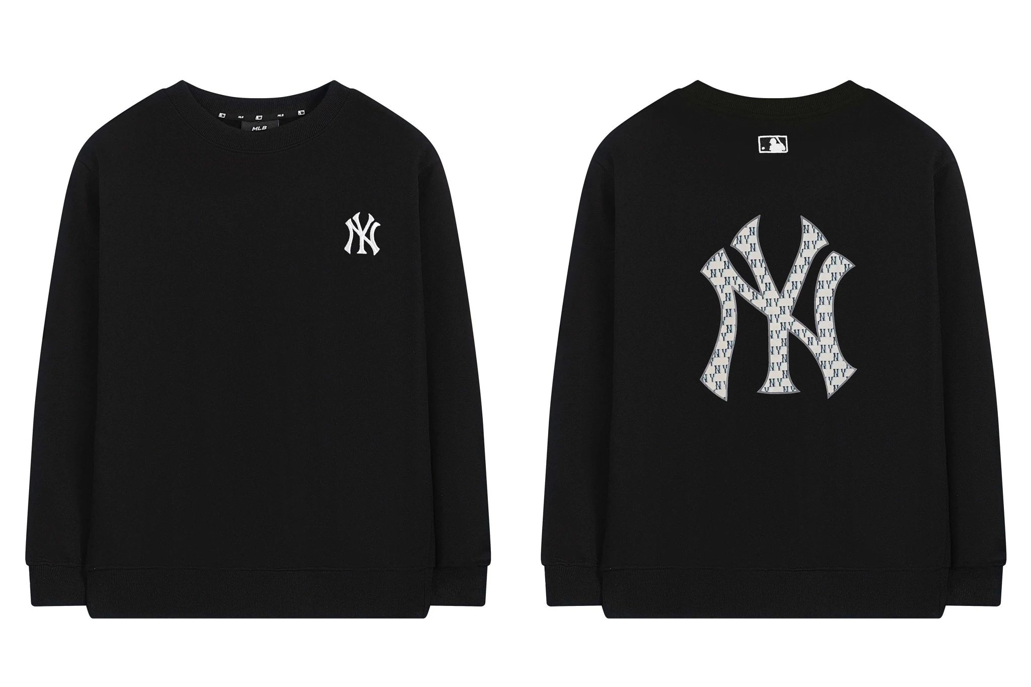 MLB Hoodies & Sweatshirts Crewneck NY Logo Patch Sweatshirt — 0457027CPZC