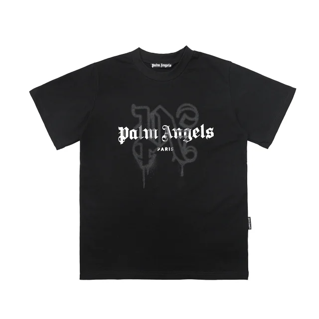 Palm Angels T-Shirts Dripping Heart Logo Print product detail image 12