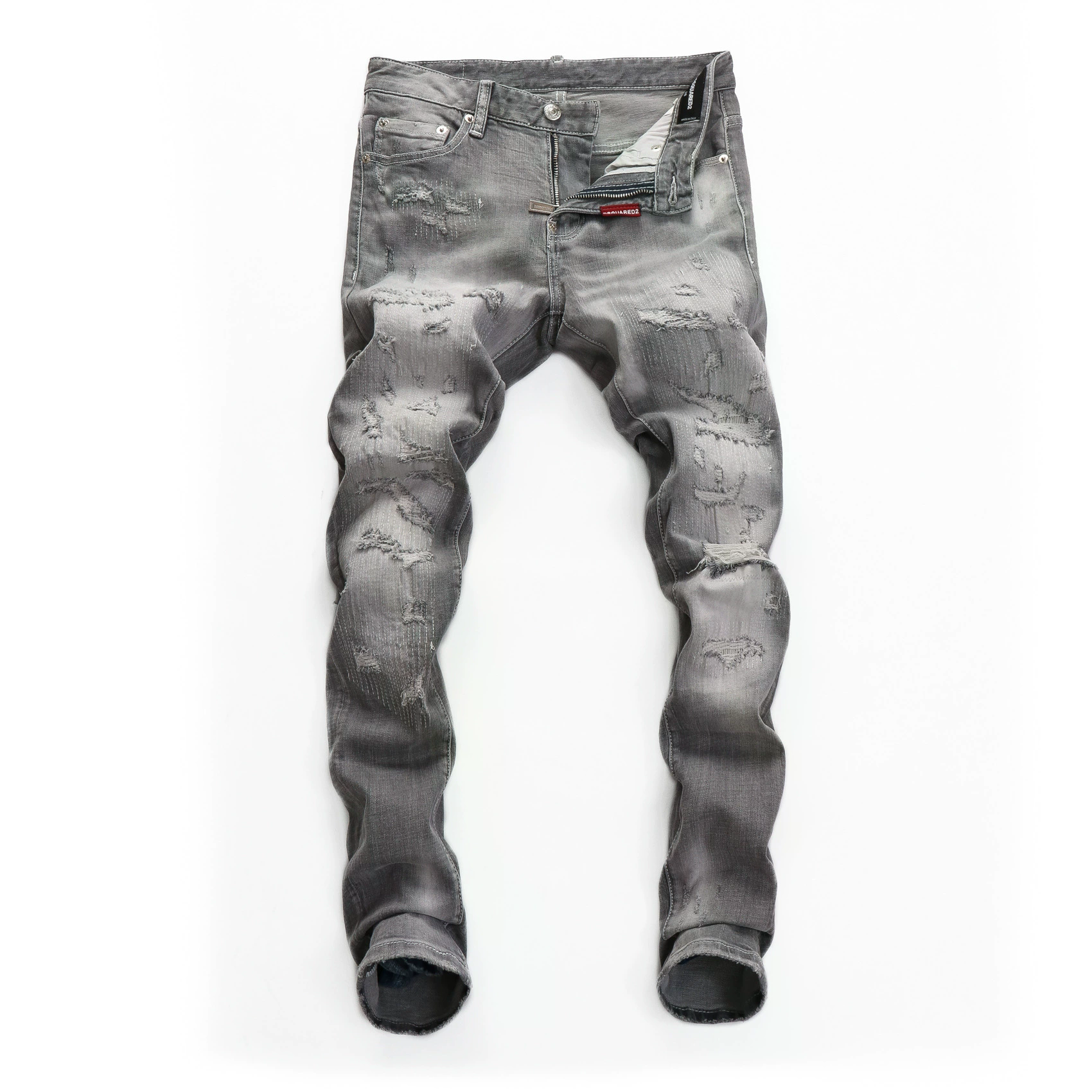 DSQUARED2 Brothers Slim Fit Distressed Blue Jeans - 5