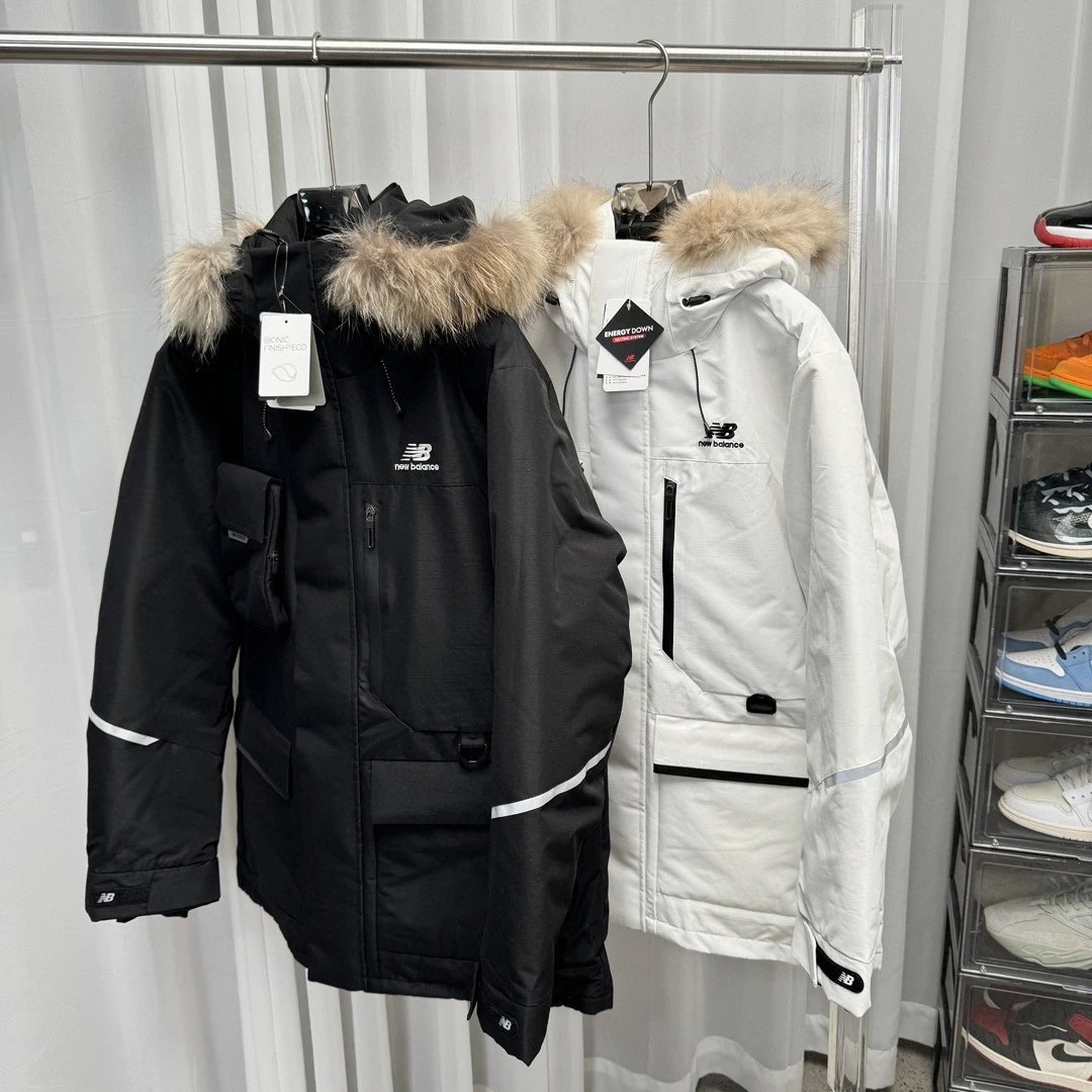 New Balance Down Jackets Hooded puffer styles, including faux-fur-trim hood options image 6