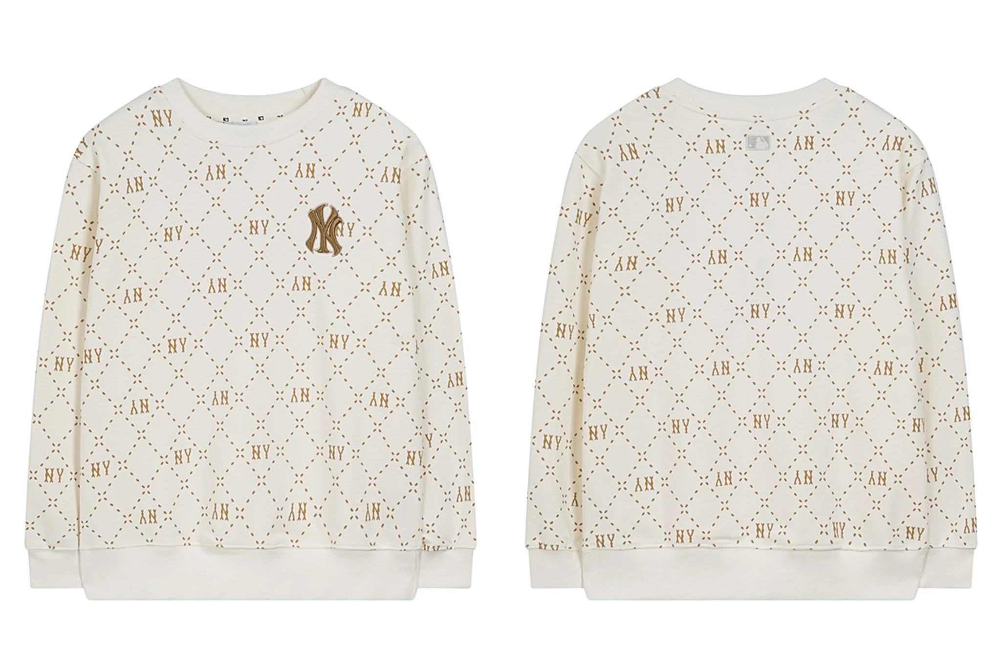 MLB Hoodies & Sweatshirts Crewneck NY Logo Patch Sweatshirt — 0457031CPZC