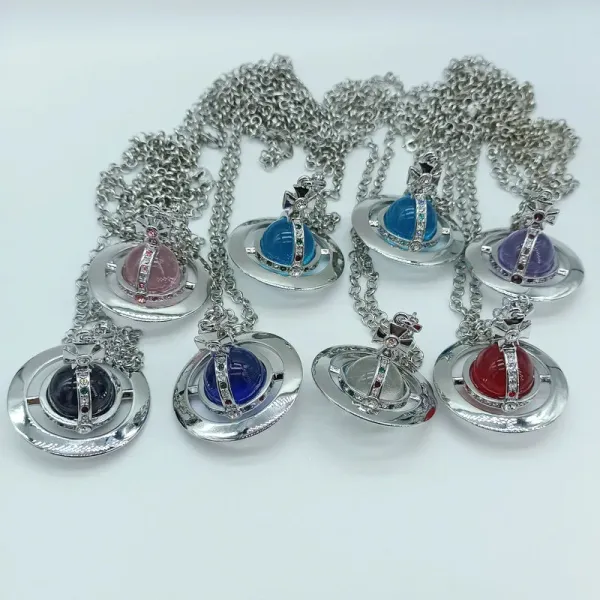 Vivienne Westwood Orb Pendant Necklace Purple Jewelry - 6