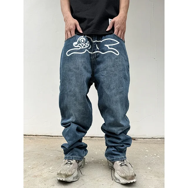 Unbranded Jeans Straight-Leg with Cartoon Graphic product detail image 12