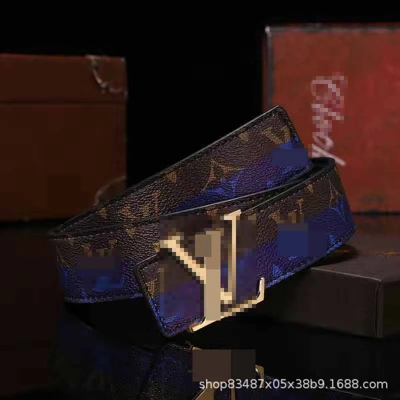 Coffee Blue+Gold Buckle