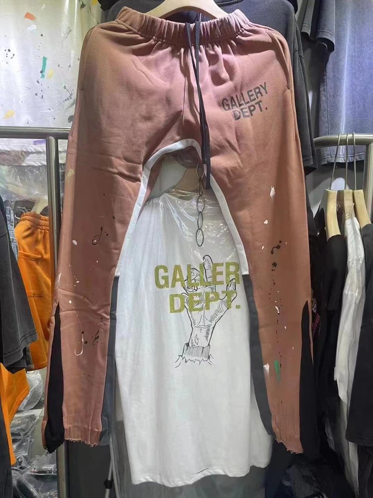 Gallery Dept Paint Splatter Sweatpants Black - 3