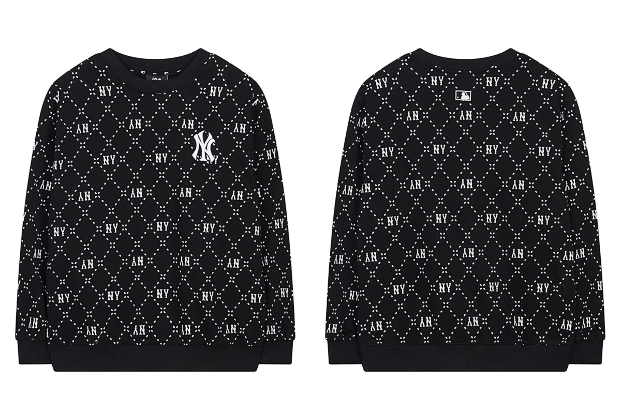 MLB Hoodies & Sweatshirts Crewneck NY Logo Patch Sweatshirt — 0457030CPZC