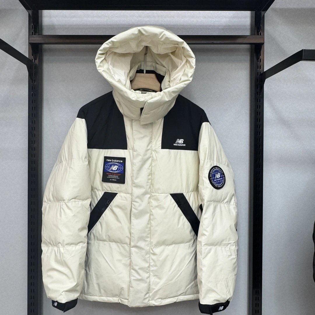 New Balance Down Jackets Hooded puffer styles, including faux-fur-trim hood options — 1