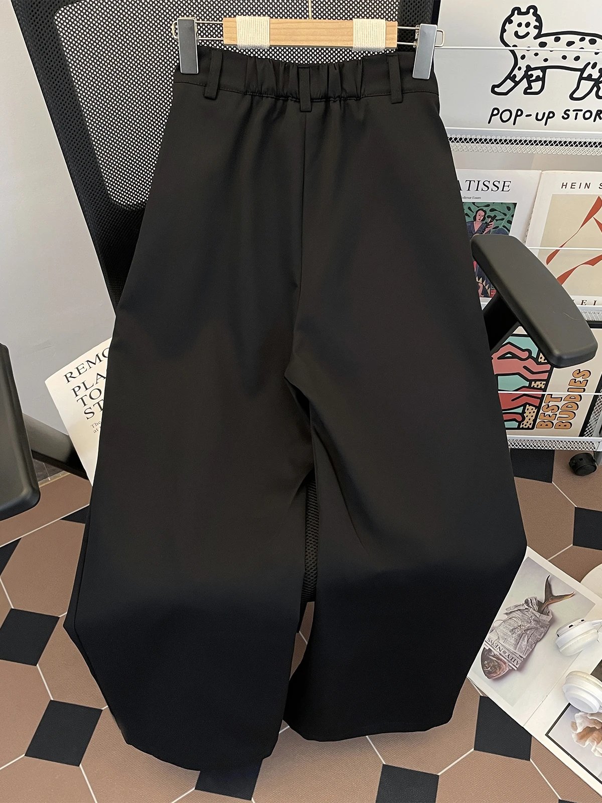 Three-Dimensional Deconstructed Niche Drape Wide-Leg Suit · 4