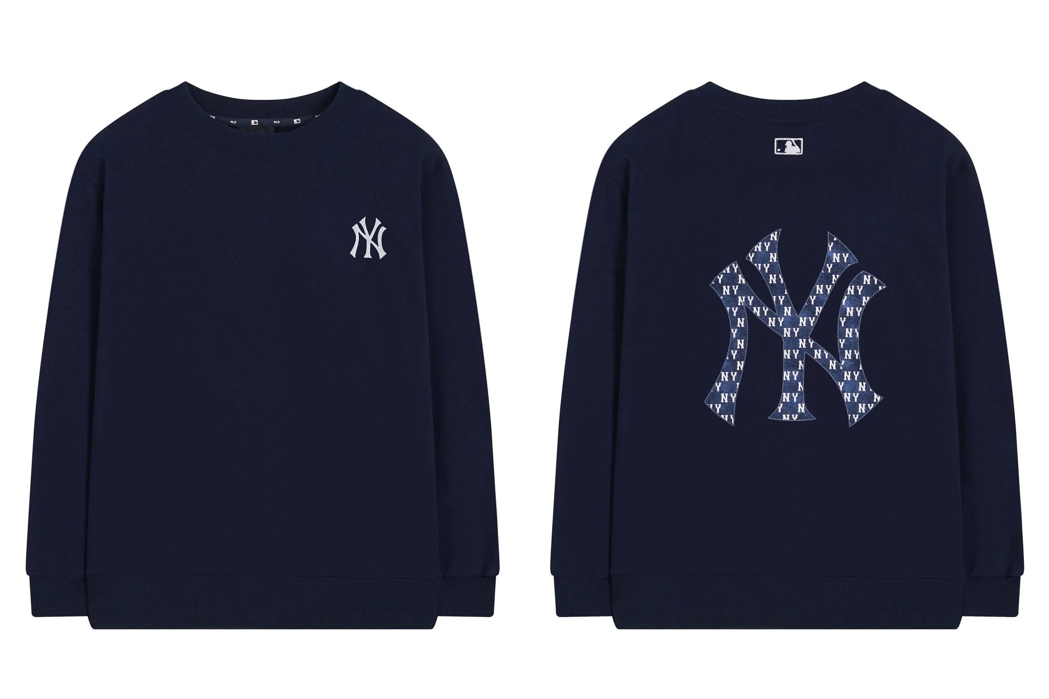 MLB Hoodies & Sweatshirts Crewneck NY Logo Patch Sweatshirt image 8