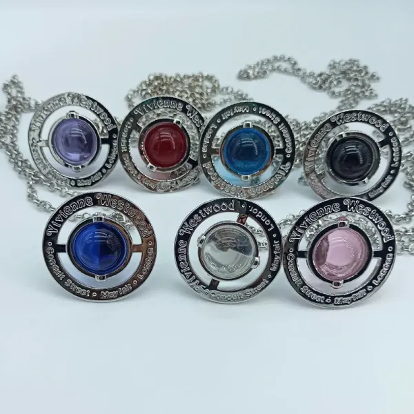 Vivienne Westwood Orb Pendant Necklace Purple Jewelry - 4