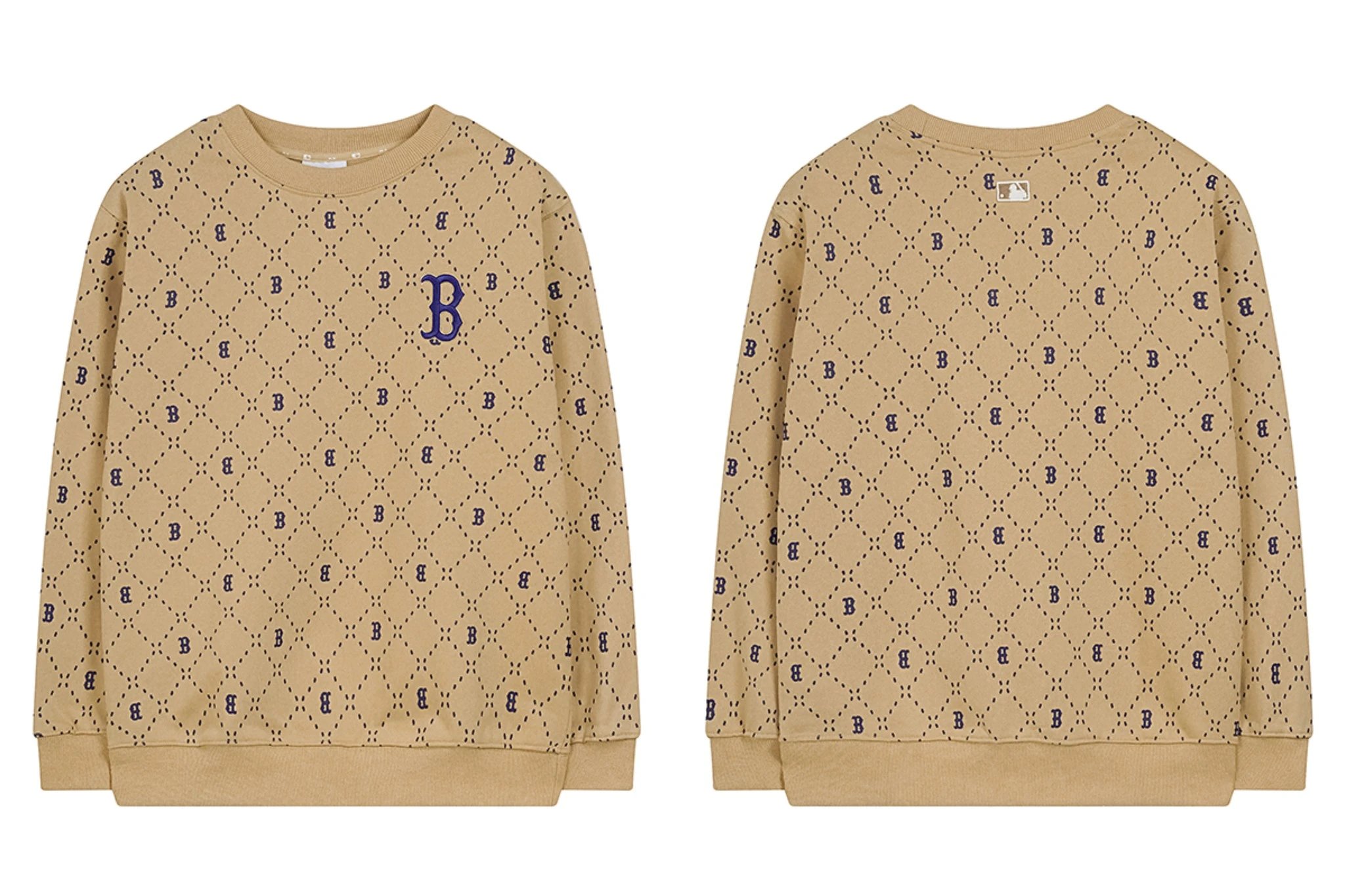 MLB Hoodies & Sweatshirts Crewneck NY Logo Patch Sweatshirt — 0457033CPZC